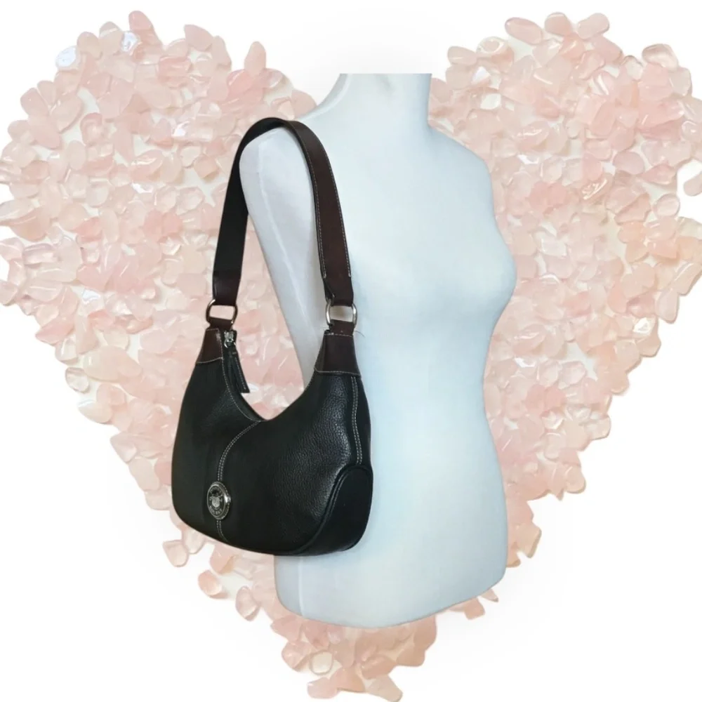 Dooney And Bourke Pebble Leather Medium Hobo Bag - Picture 9 of 16